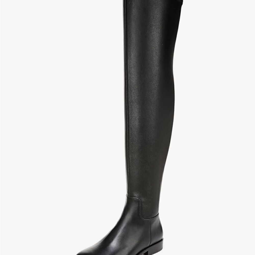 Black Over-the-Knee Leather Boots